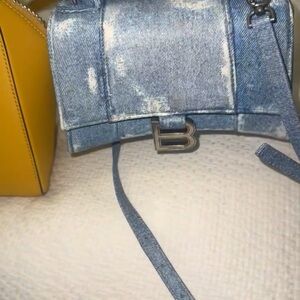 Balenciaga Denim Blue Crossbody Bag